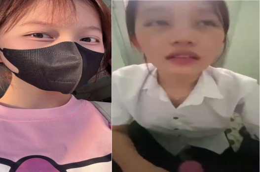 Nữ sinh mê thổi kèn bạn trong nhà vệ sinh