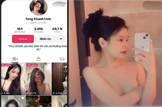 TikToker Khánh Linh cưỡi trai nhảy liên hồi
